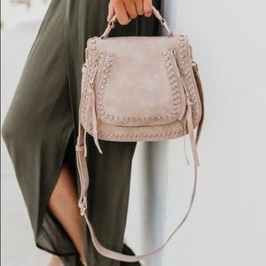 VICI Natural Light Grey Taupe Crossbody Bag -NWT